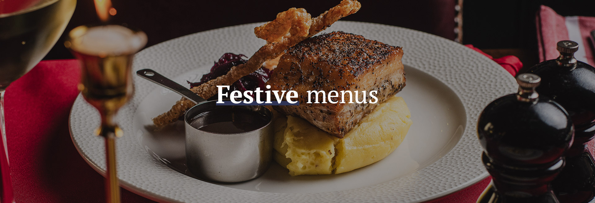 Christmas menu at The Royal Standard