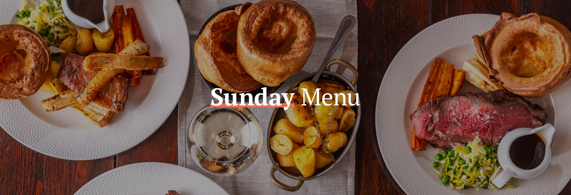 Sunday Menu at The Royal Standard