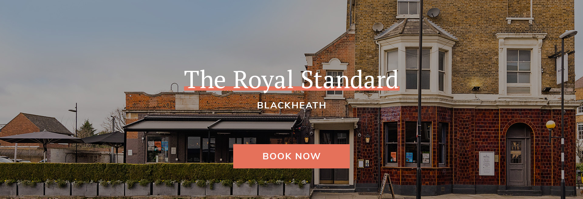 Enjoy a meal at your local pub at The Royal Standard in London